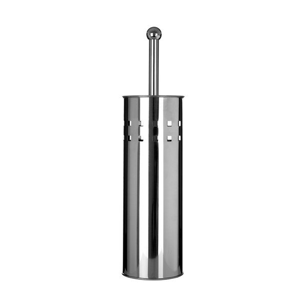 Matt ezüstszínű rozsdamentes acél WC-kefe Indy – Premier Housewares