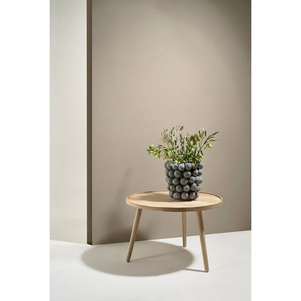 Natúr színű tölgyfa kerek dohányzóasztal ø 70,5 cm Ebern – Villa Collection-image-1