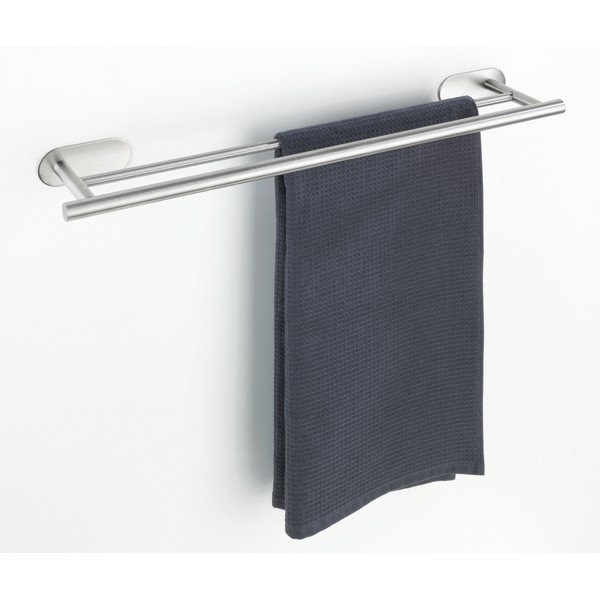 Matt ezüstszínű öntapadós rozsdamentes acél törölközőtartó Orea Duo – Wenko-image-4