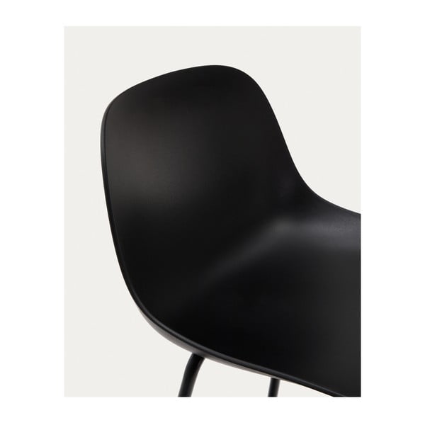 Fekete bárszék (ülésmagasság 74 cm) Altea – Kave Home-image-3