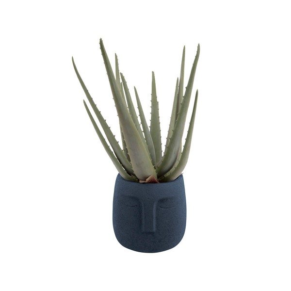 Face sötétkék kerámia virágcserép, ø 12,5 cm - PT LIVING-image-2