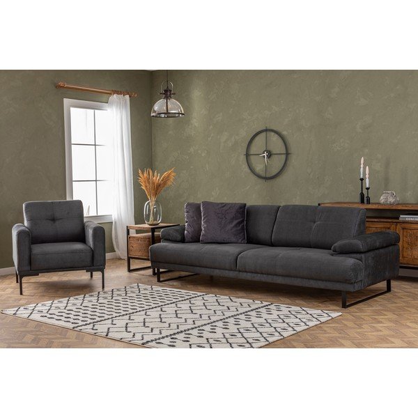 Antracitszürke kanapé 239 cm Mustang – Balcab Home-image-2