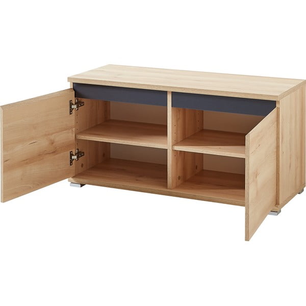 Cipősszekrény bükkfa dekorral, paddal Lissabon - Germania-image-2