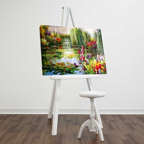 Impressionist Garden fali vászonkép, 70 x 45 cm-image-1