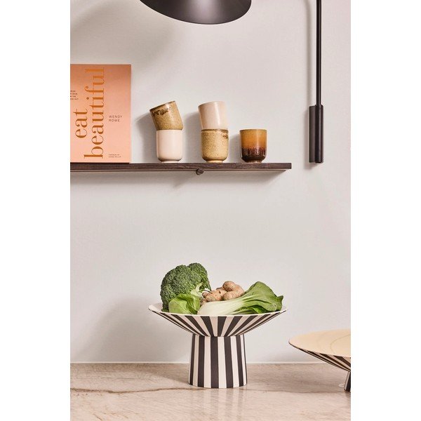 Fekete-fehér-bézs kőedény tál ø 30 cm Toppu – OYOY Living Design-image-1