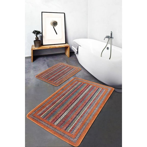 Bársony fürdőszobai kilépő szett 2 db-os 60x100 cm – Mila Home-image-1