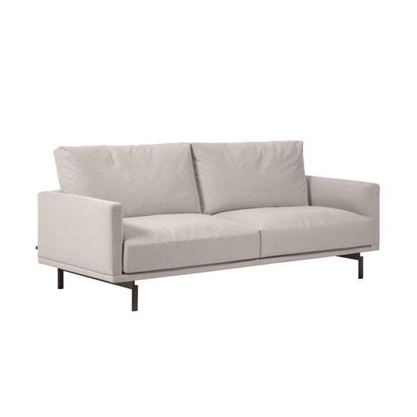 Bézs zsenília kanapé 214 cm Galene – Kave Home-image-2