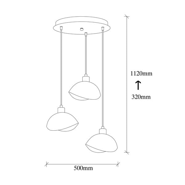 Fekete függőlámpa fém búrával ø 50 cm Sivani – Opviq lights-image-4