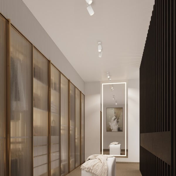 Fehér spotlámpa 6,5x30 cm Gleam – Sollux-image-2