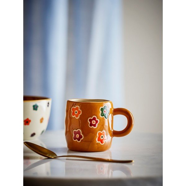 Barna kőedény gyerek bögre 130 ml Addy – Bloomingville Mini-image-1