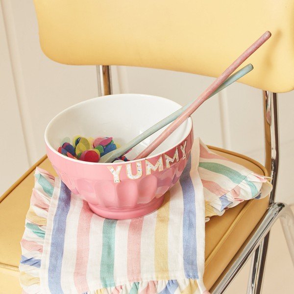 Len szalvéta szett 4 db-os Multi Stripe – Meri Meri-image-2