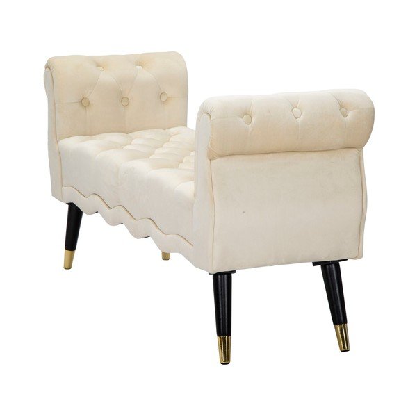 Krémszínű bársony pad Paris – Mauro Ferretti-image-4