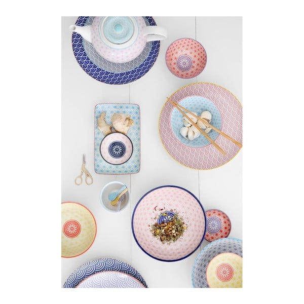 Star kis kék porcelán tányér, ø 16 cm - Tokyo Design Studio-image-2