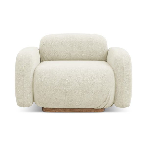 Krémszínű buklé kanapé modul Ailani – Makamii-image-1