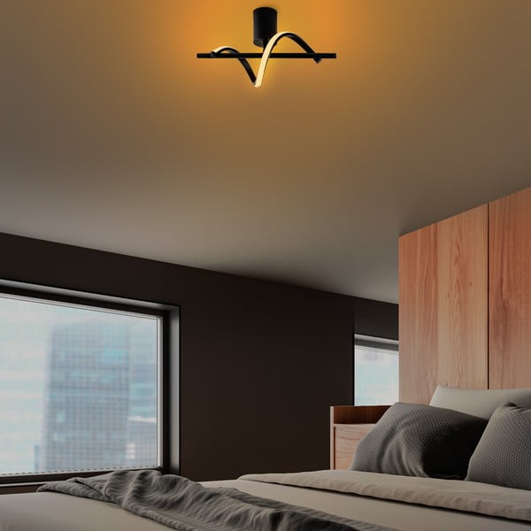 Fekete LED mennyezeti lámpa 7x41 cm Likma – Opviq lights-image-2