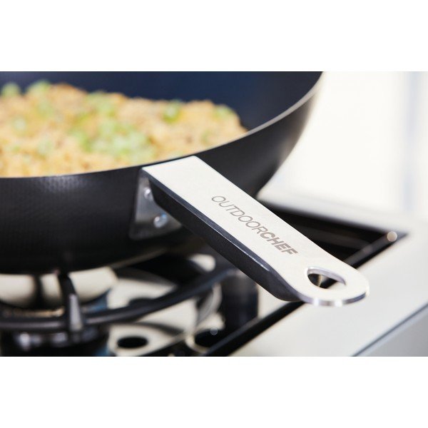 Grill acél serpenyő fedővel ø 33 cm – Outdoorchef-image-1