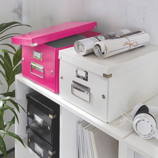 Universal rózsaszín tárolódoboz, hossz 37 cm - Leitz-image-1