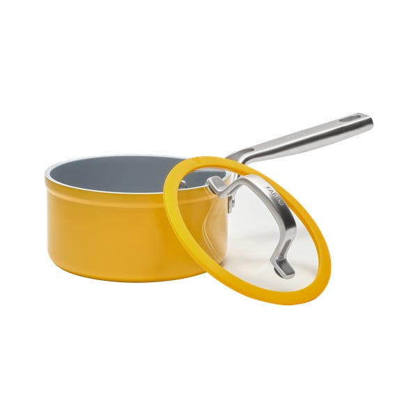 Indukciós tűzhelyhez alkalmas edény fedővel-kerámia felülettel 1,3 l Meda 3.0 – FABINI-image-4