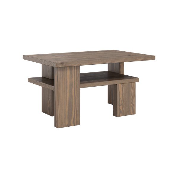 Barna borovi fenyő dohányzóasztal 45x68 cm Japan – Karup Design-image-3