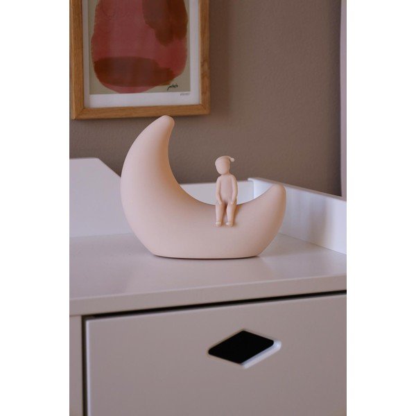 Világos rózsaszín gyerek éjjelilámpa Moon Shell – Cam Cam Copenhagen-image-1