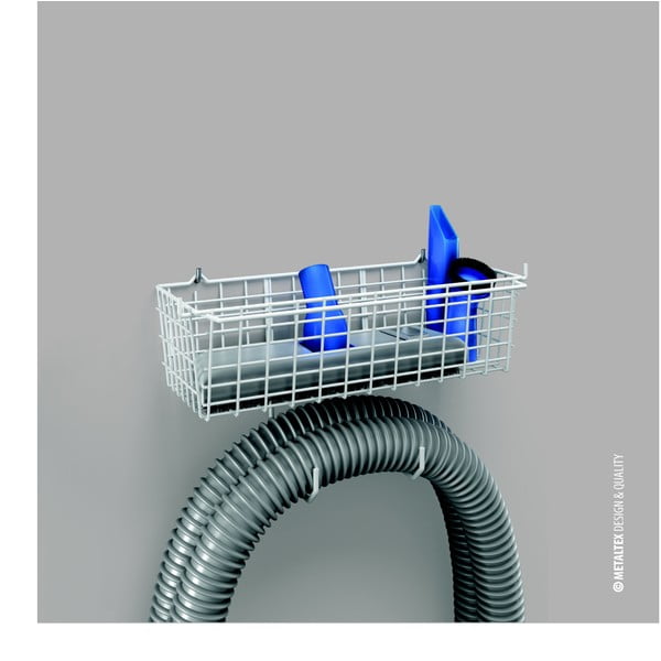 Fali tömlőtartó polccal - Metaltex-image-1