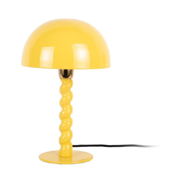 Sárga asztali lámpa fém búrával (magasság 39 cm) Prisa – Leitmotiv