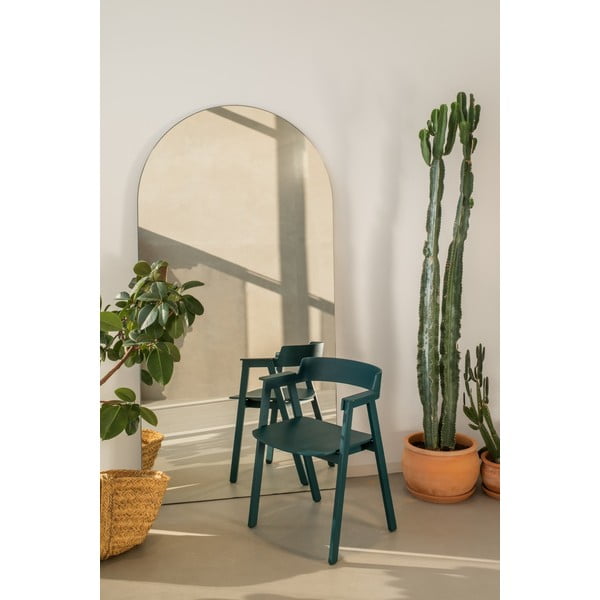 Petróleum színű tölgyfa karfás étkezőszék Flip – Gazzda-image-3