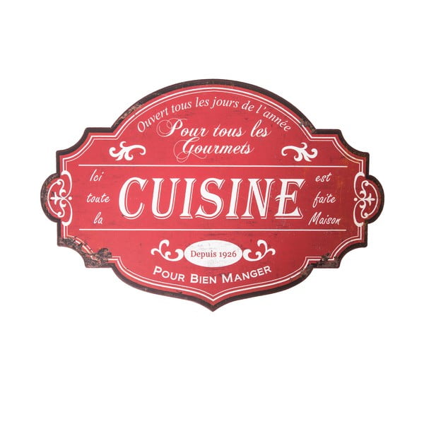 Fém falitábla 51x34 cm Cuisine – Antic Line