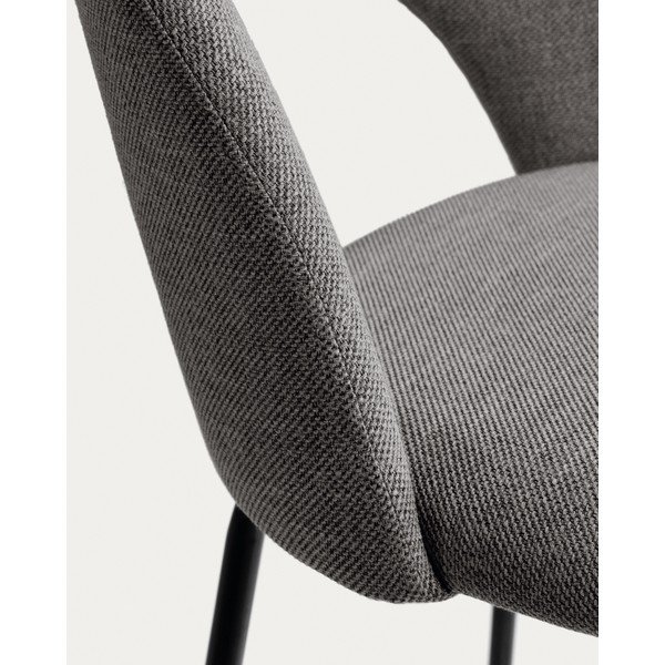 Szürke bárszék szett 4 db-os (ülésmagasság 63 cm) Mahalia – Kave Home-image-4