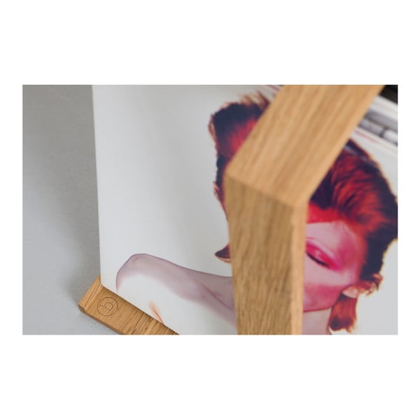 Vinyl hanglemez tartó tölgyfa állvány, 26 x 35 cm - das kleine b-image-3