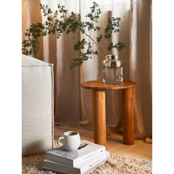 Uma kézzel fúvott aranyszínű üveg váza, magasság 20 cm - Westwing Collection-image-1