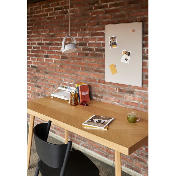 Étkezőasztal tölgyfa dekorral 80x160 cm Herringbone – Hübsch-image-1