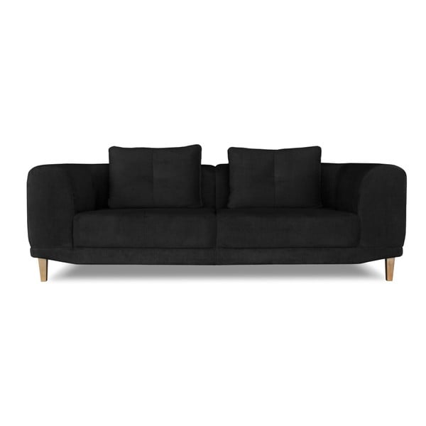 Sigma fekete 3 személyes kanapé - Windsor & Co. Sofas