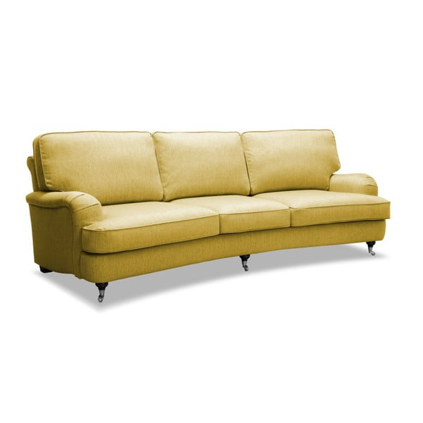 William sárga 3 személyes kanapé - Vivonita