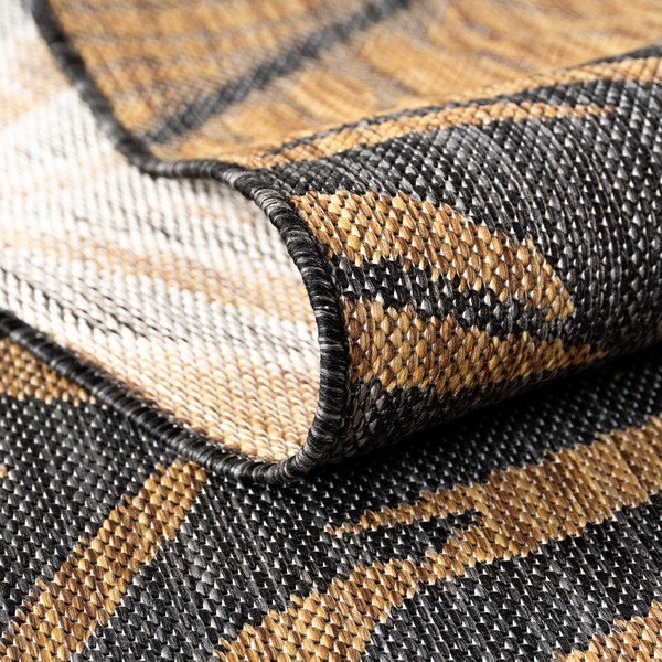 Fekete-barna kültéri-beltéri szőnyeg 140x200 cm Mira 1451 – Ayyildiz Carpets-image-4