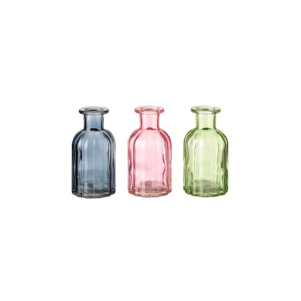 Luciana dekoratív üvegpalack szett, 3 darab - Unimasa