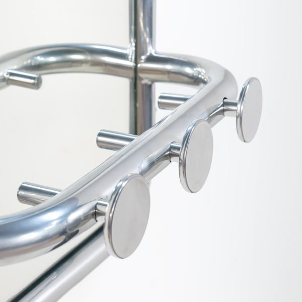 Ezüstszínű fém fogas panel 35x60x11 cm Retro – Spinder Design-image-3