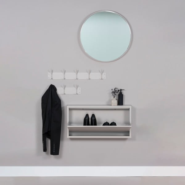 Szürkésbarna fém fali fogas 40 cm Fusion – Spinder Design-image-1