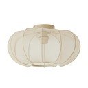 Krémszínű mennyezeti lámpa textil búrával ø 40 cm Plumalia – Light & Living