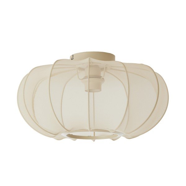 Krémszínű mennyezeti lámpa textil búrával ø 40 cm Plumalia – Light & Living