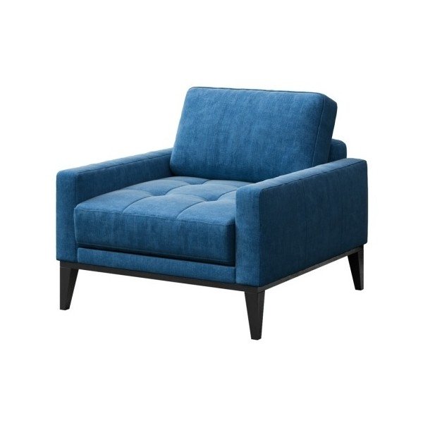 Musso Tufted kék fotel fa lábakkal - MESONICA-image-2