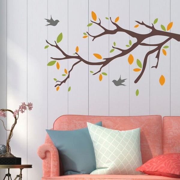 Tree & Birds dekoratív falmatrica