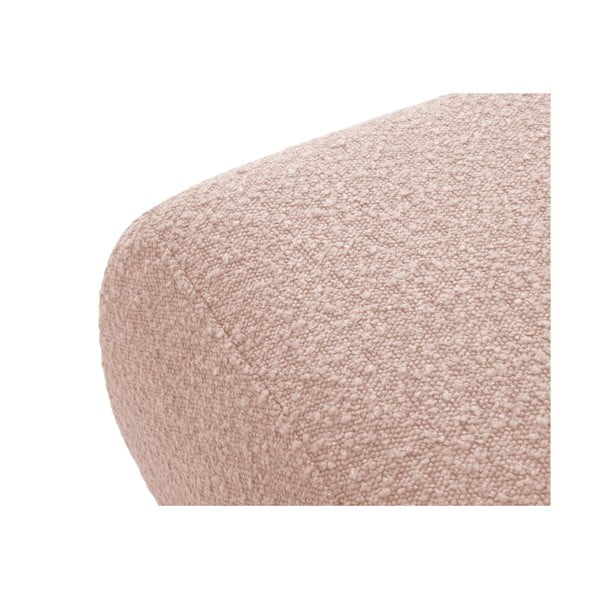 Rózsaszín buklé puff Molino – Micadoni Home-image-2