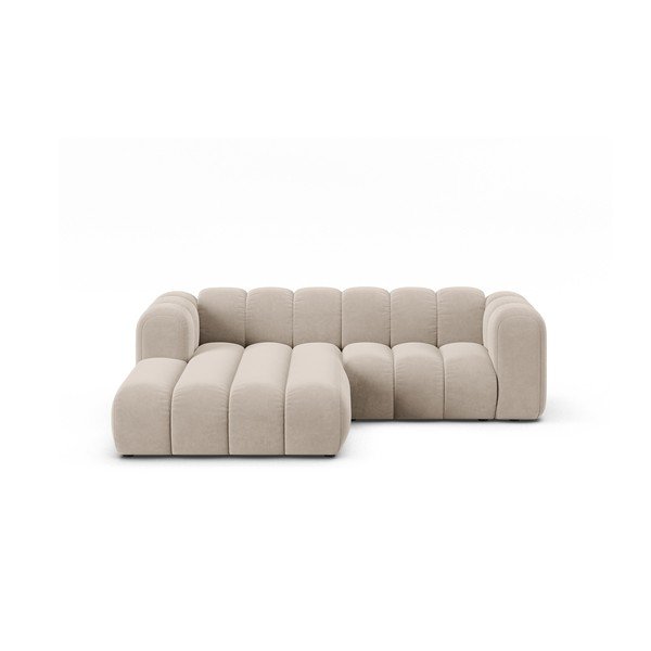 Bézs sarokkanapé (bal oldali) Lupine – Micadoni Home