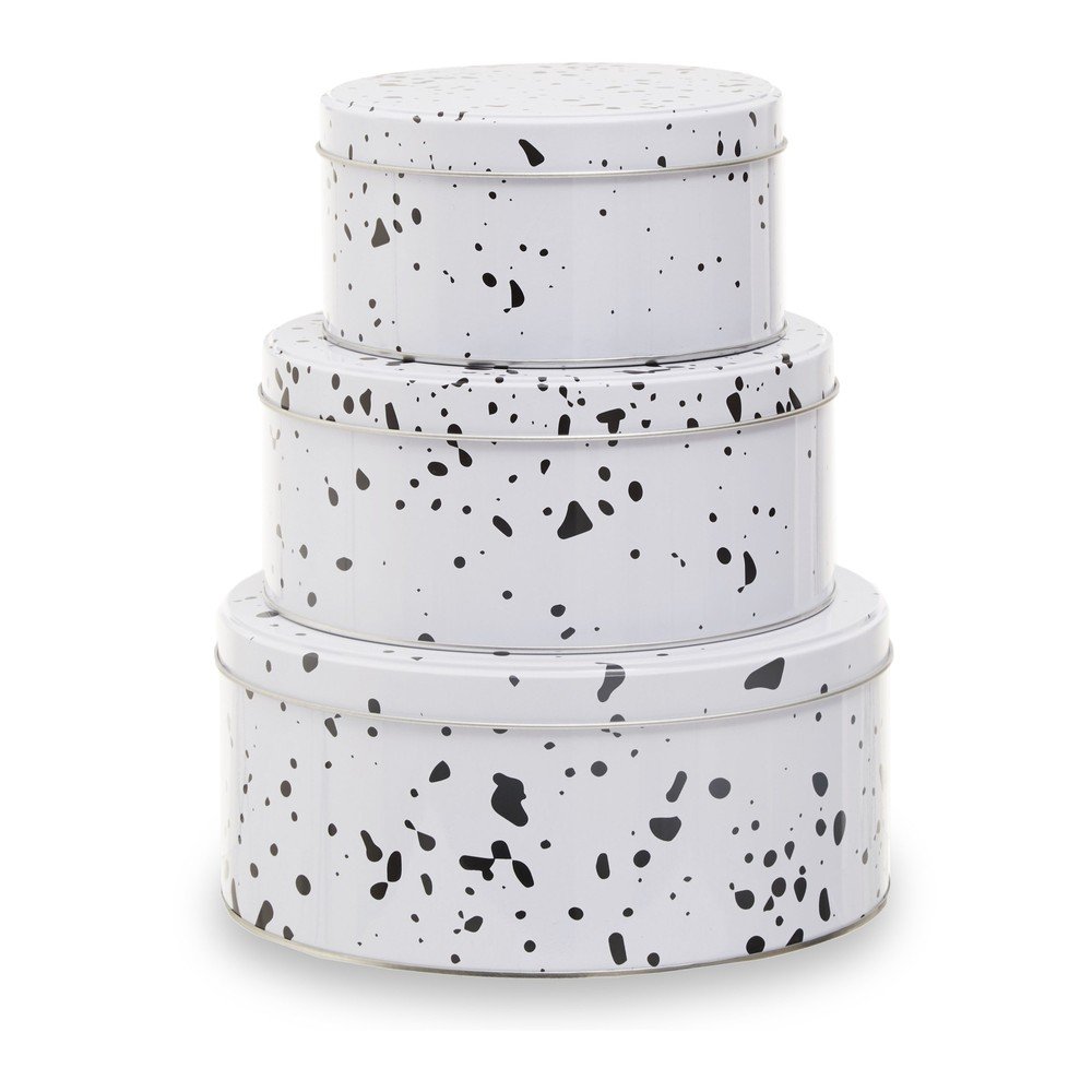 Süteménytartó fém doboz szett 3 db-os Speckled Premier Housewares