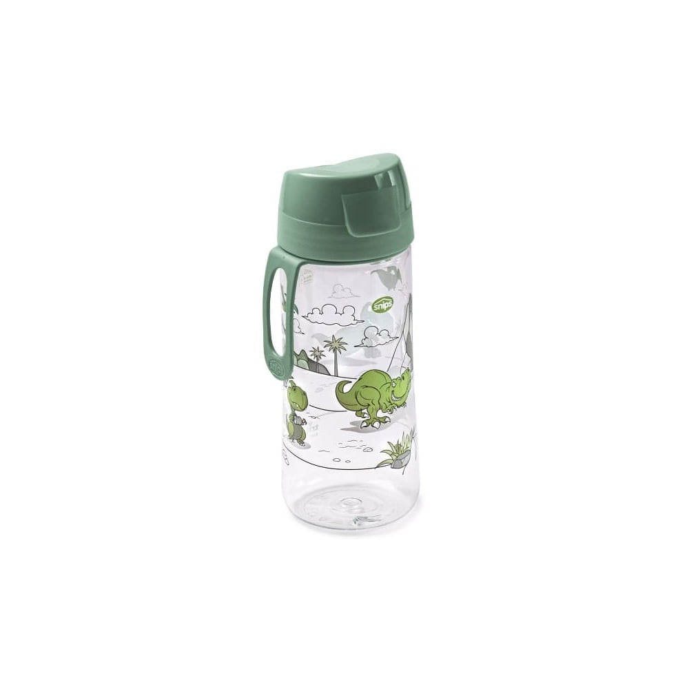 Zöld tritán gyerek ivópalack 500 ml Dinosaur Snips