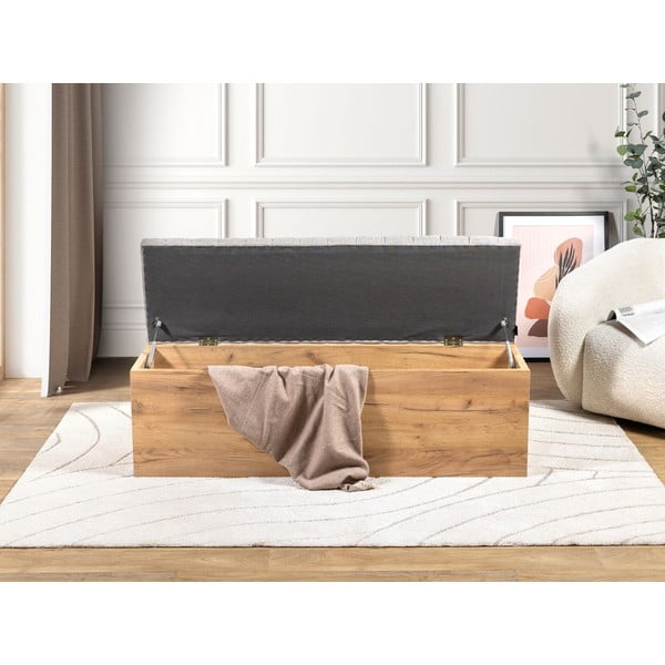 Világosszürke-natúr színű pad Oceane – Bobochic Paris-image-2