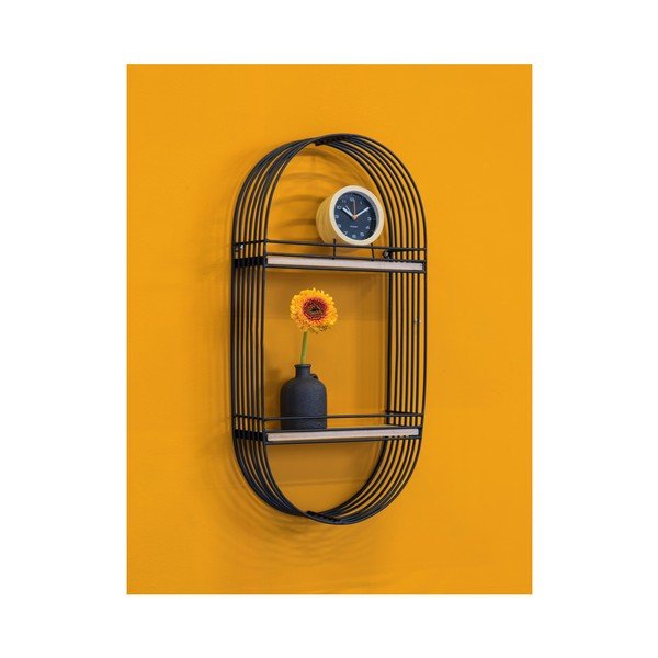 Oval fekete fali polc - Leitmotiv-image-3