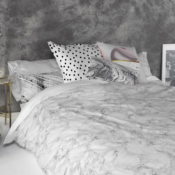 Essence Marble 2 db pamut párnahuzat, 50 x 75 cm - Blanc-image-2