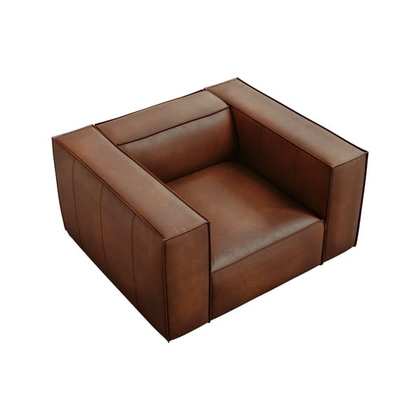 Konyakbarna bőr fotel Madame – Windsor & Co Sofas-image-3